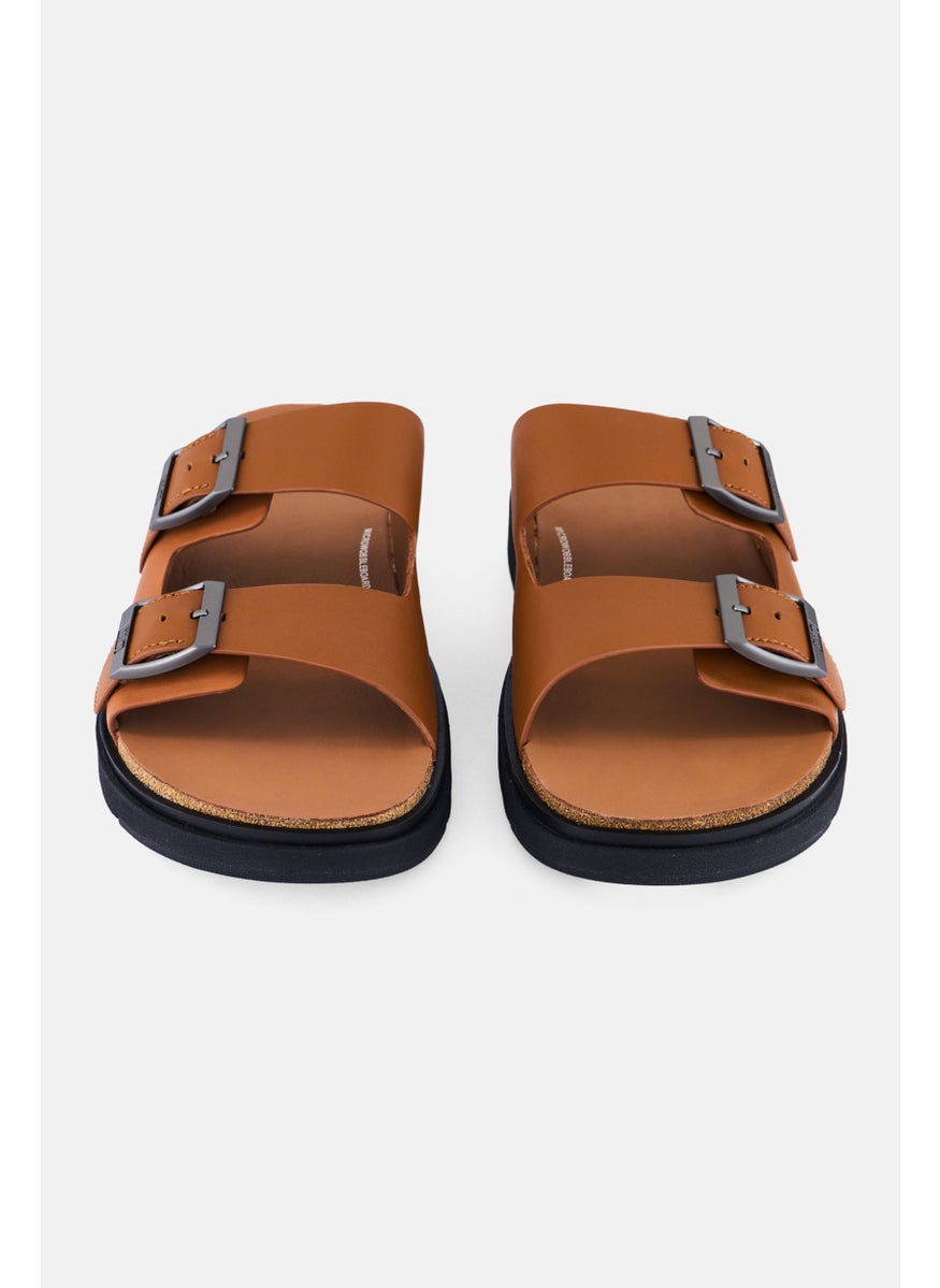 Men Slip On Slide ,Tan