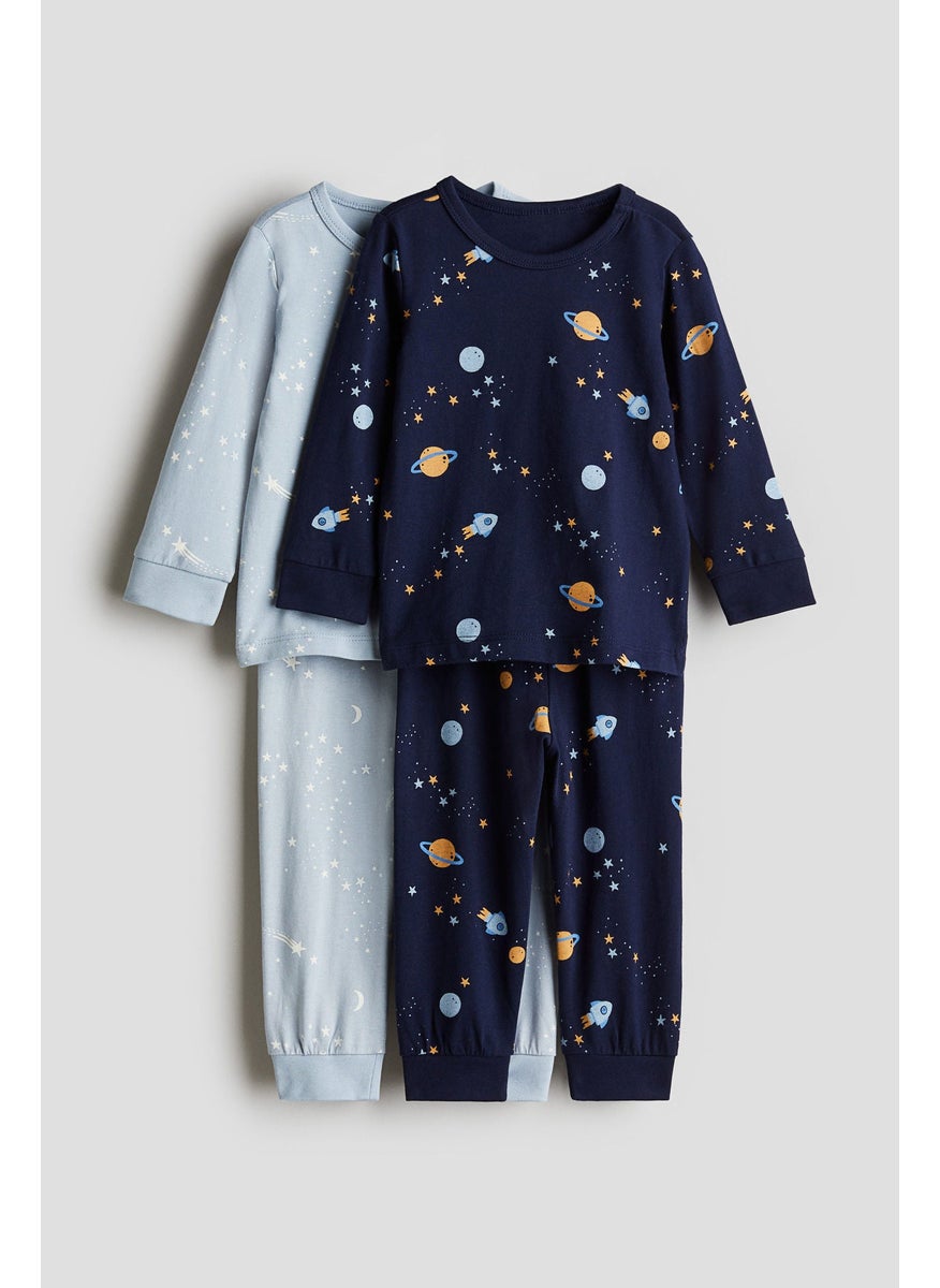 2-Pack Printed Cotton Pyjamas