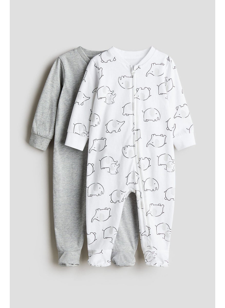 2-Pack Zip-Up Sleepsuits