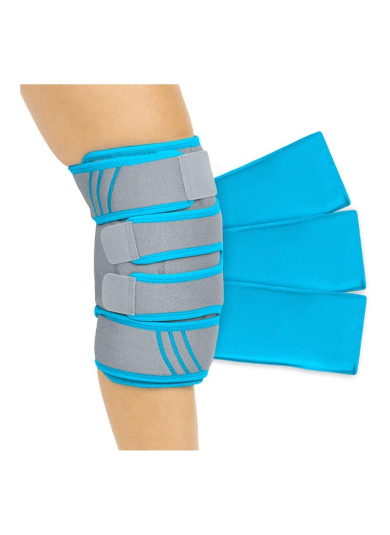 Knee Ice Pack Wrap, Heat Support Strap for Arthritis Pain, Tendonitis, Athletic Injury, Osteoarthritis, Meniscus and Patella Surgery