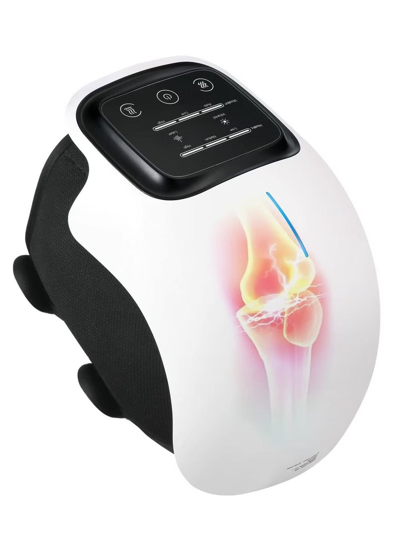 Electric Knee Massager with Heating & Vibration – Rechargeable, Portable Knee Massager for Joint Pain Relief, Injury Recovery, Swelling & Stiffness, Ideal for Pain Management and Comfort