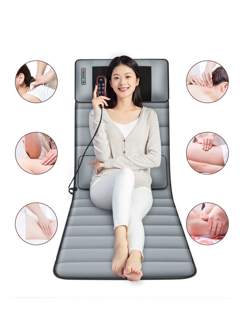 Heating Pad Full Body Vibrating Massage Mat Back Massager -Deep Tissue Kneading Massage Chair Pad for Full Back,Chair Massager for Home or Office Massage Mat