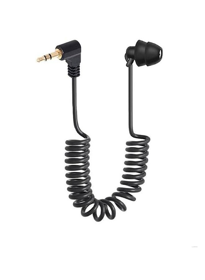 3.5mm Jack Spring Earphones Single-Sided Earphones Single-Sided Earphones Wired Earphones in-ear Heavy Bass Earplugs Noise-Isolating Earplugs Suitable For Mobile Phones MP3 Computers