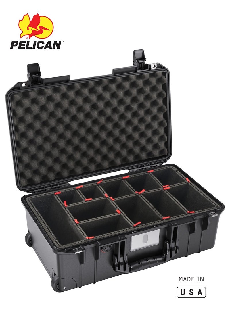 Pelican 1535 Air Carry-On Case - Air Travel Carry On Suitcase (TP - TrekPak Divider System)