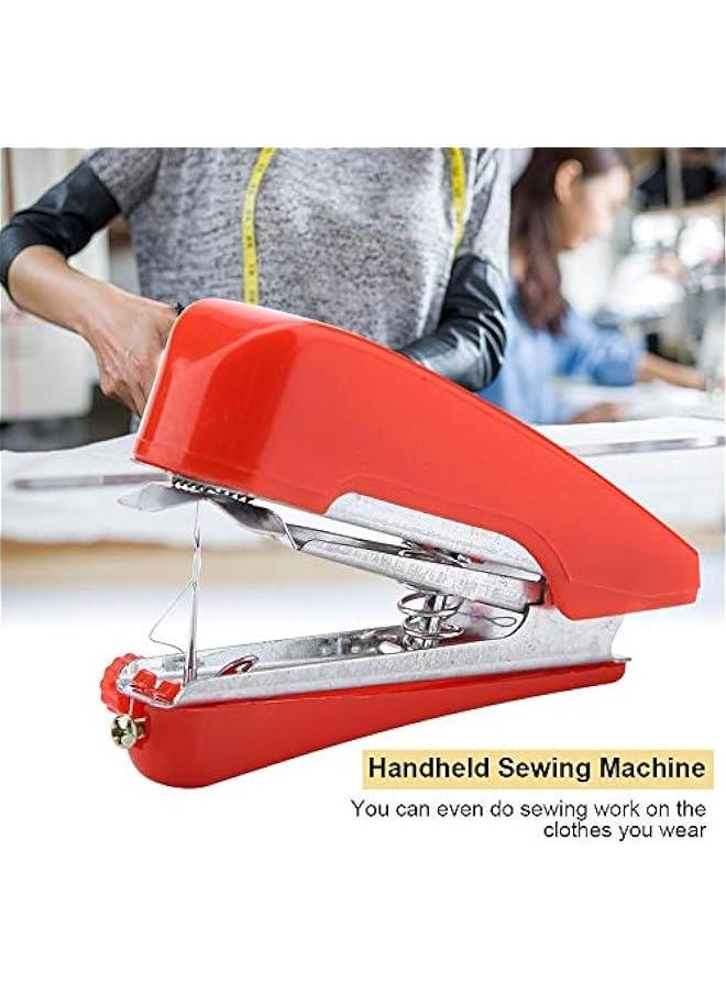 Handheld Sewing Machine, Mini Portable Stitch Manual Sewing Machine, Quick Repairing Tool for Home Office Car Travel Use