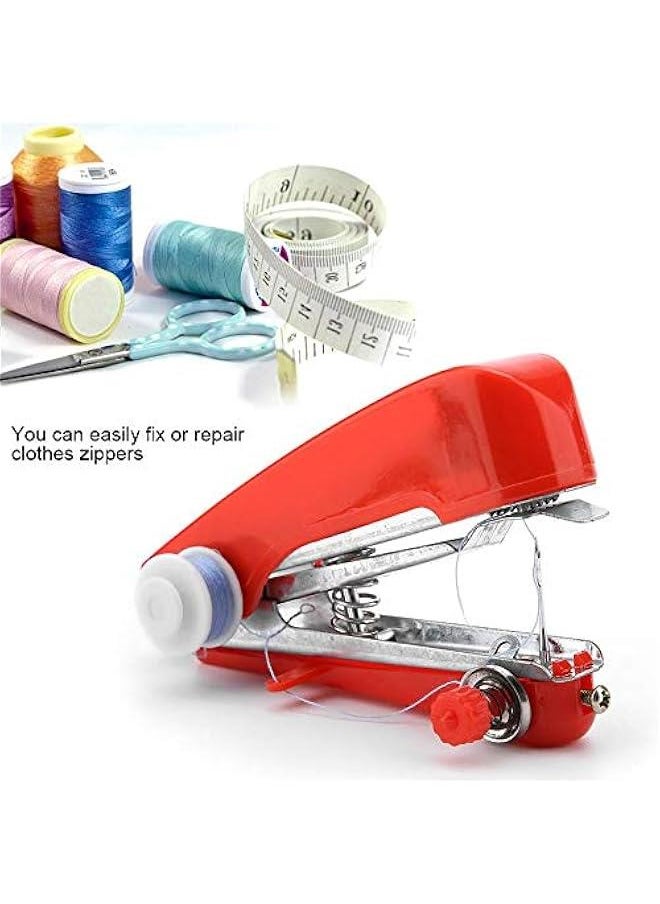 Handheld Sewing Machine, Mini Portable Stitch Manual Sewing Machine, Quick Repairing Tool for Home Office Car Travel Use