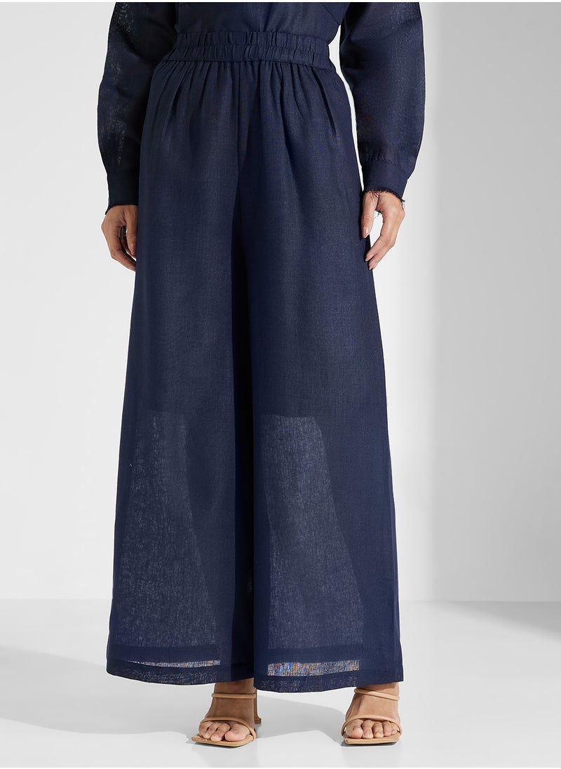 COLLARED NECK 2PCS SET