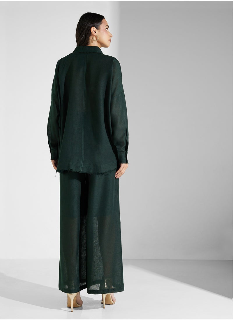 COLLARED NECK 2PCS SET