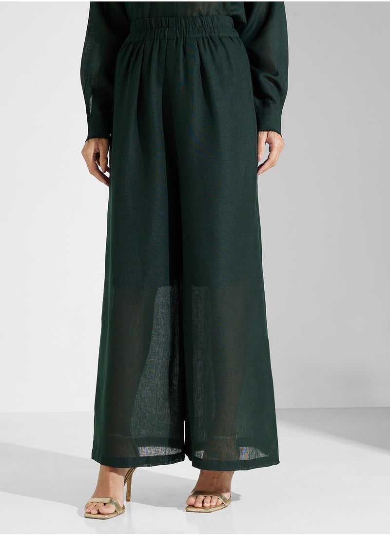 COLLARED NECK 2PCS SET