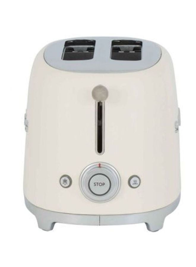 2 Slice Toaster 950W 950.0 W TSF01CRUK Beige/Silver