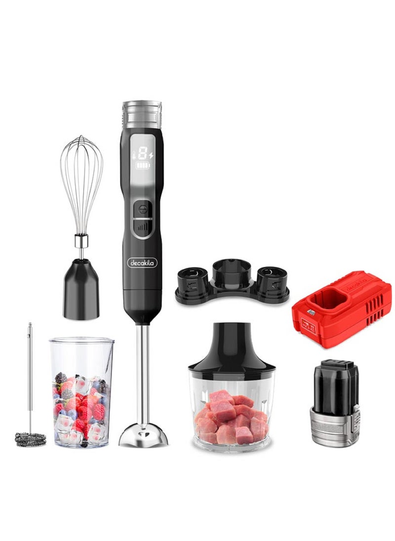 Decakila Rechargeable Cordless Hand Blender 5 Speed