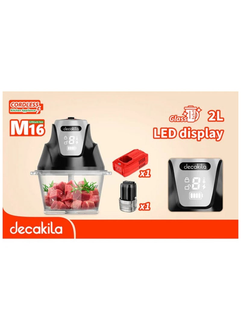 Rechargeable Multifunction Glass Chopper 2 Ltr