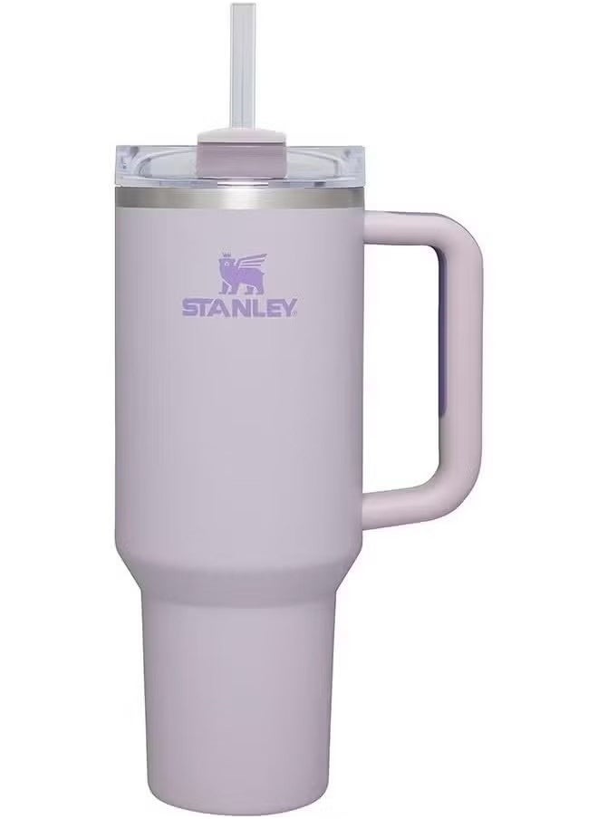 Stainless Steel Vacuum Insulated Tumbler with Lid and Straw for Water, Iced Tea or Coffee, Smoothie and More, 40 oz Purple