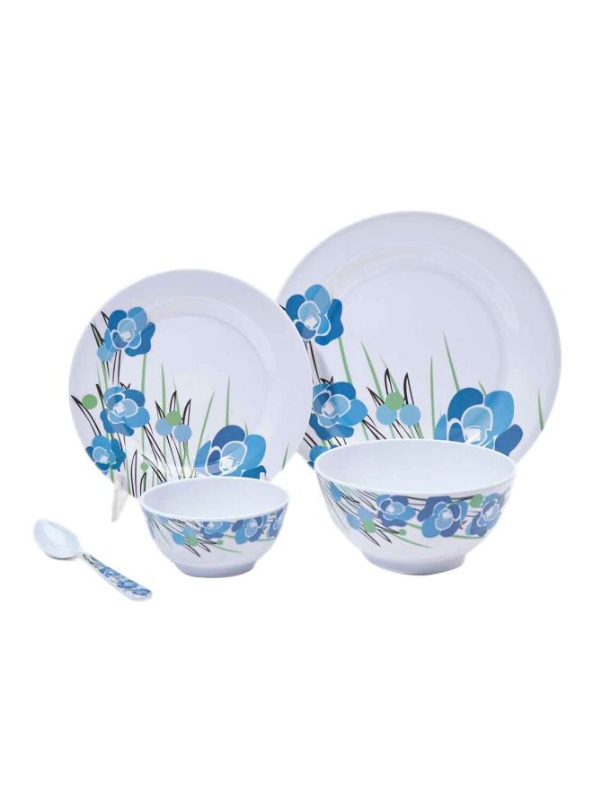 18-Piece Melamine Dinner Set Multicolor