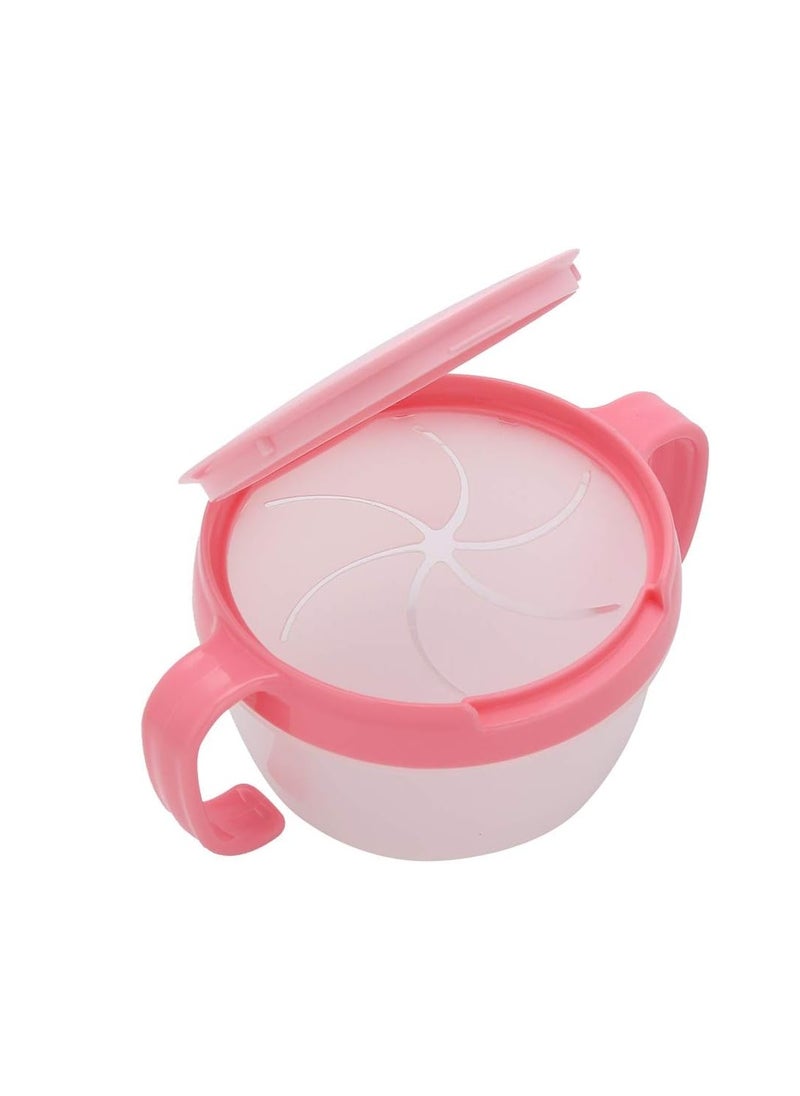 Suitable for Toddlers PP Snack Cup, Kids Snack Container, Baby Snack Holder with Handle and Dust Cover, Suitable for Kids Babies and Toddlers(Watermelon Red)