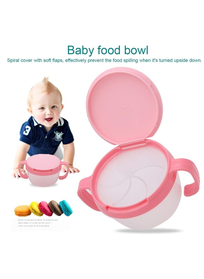 Suitable for Toddlers PP Snack Cup, Kids Snack Container, Baby Snack Holder with Handle and Dust Cover, Suitable for Kids Babies and Toddlers(Watermelon Red)