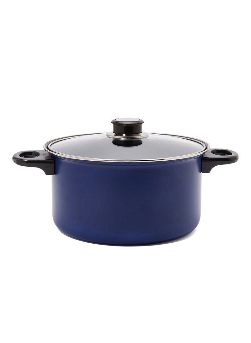 13-Piece Non Stick Cookware Set Blue/Black