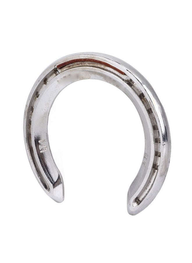 4pcs Horseshoe Kit, Aluminum Alloy Horse Shoes Light Weight Practical Horse Riding Accessory for Horse Racing Racecourse(No 4)