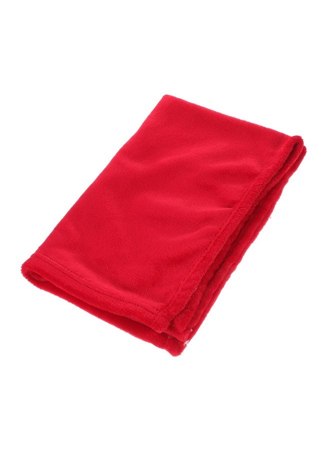 Dog Blankets for Small Medium Large Dogs - Soft Plush Washable Reversible Pet Blanket - Furniture Couch Protector Cover (Red)