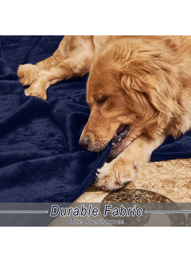 NICETOWN Waterproof Dog Blanket Soft Fluffy Plush Pet Blanket with Reversible Sherpa Couch Bed Cover Furniture Protector Throw Blanket for Cats & Dogs, Pet Day for Pet Lovers Present, 40