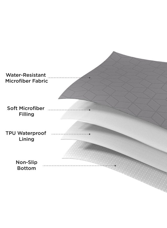 Bedsure 100% Waterproof Couch Cover for Dogs Washable - Non Slip Waterproof Dog Blanket for Couch Sofa, Lightweight Furniture Protector Durable for Pet Cat Puppy with Non-Slip Bottom, Grey, 30x85IN