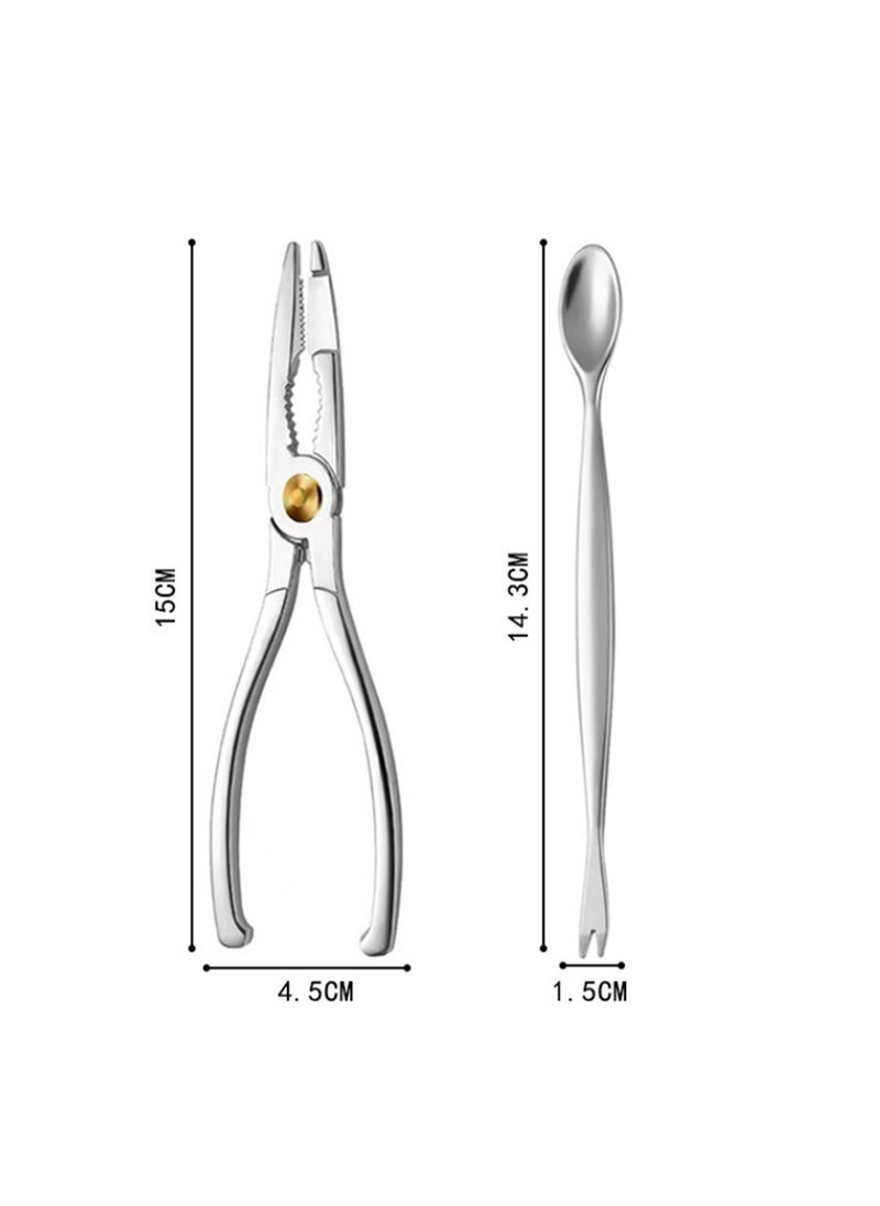 Two-Piece Crab Eating Tool Set (Including Crab Claws And Crab Spoon)