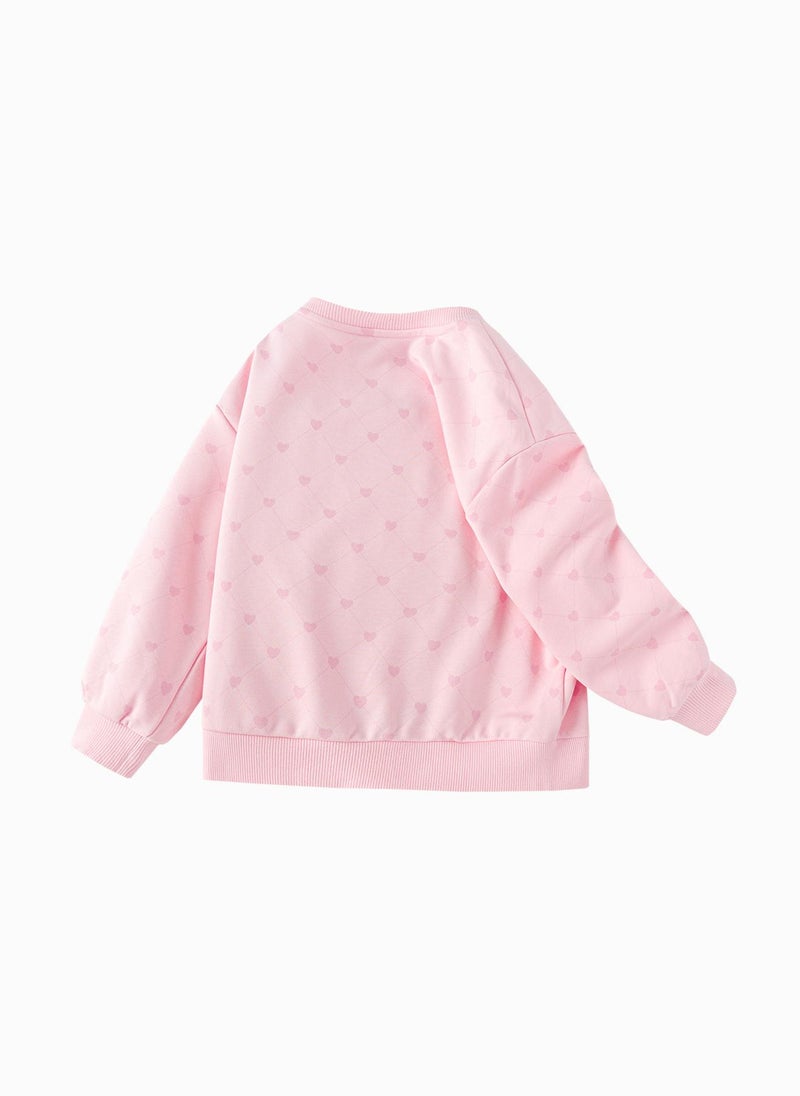 Toddler Girl Round neck sweatshirt