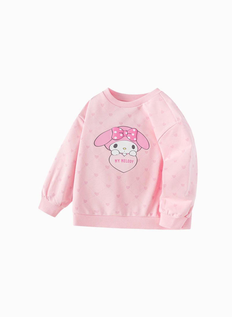 Toddler Girl Round neck sweatshirt