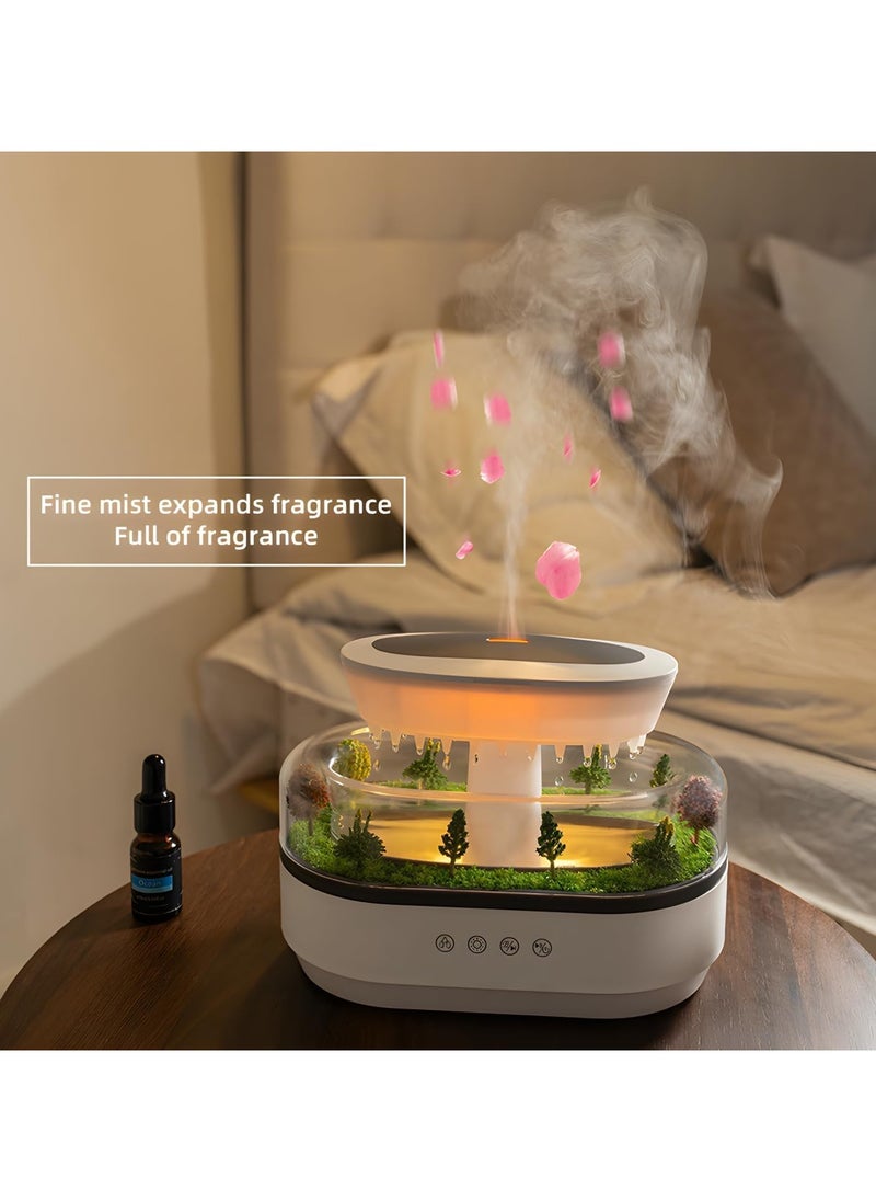 Rain Cloud Essential Oil Diffuser, 250ml Rain Cloud Humidifier, 7 Colors LED Humidifier Air Diffuser Aroma Diffuser for Essential Oils, Fragrance Oil Diffuser for Home Office