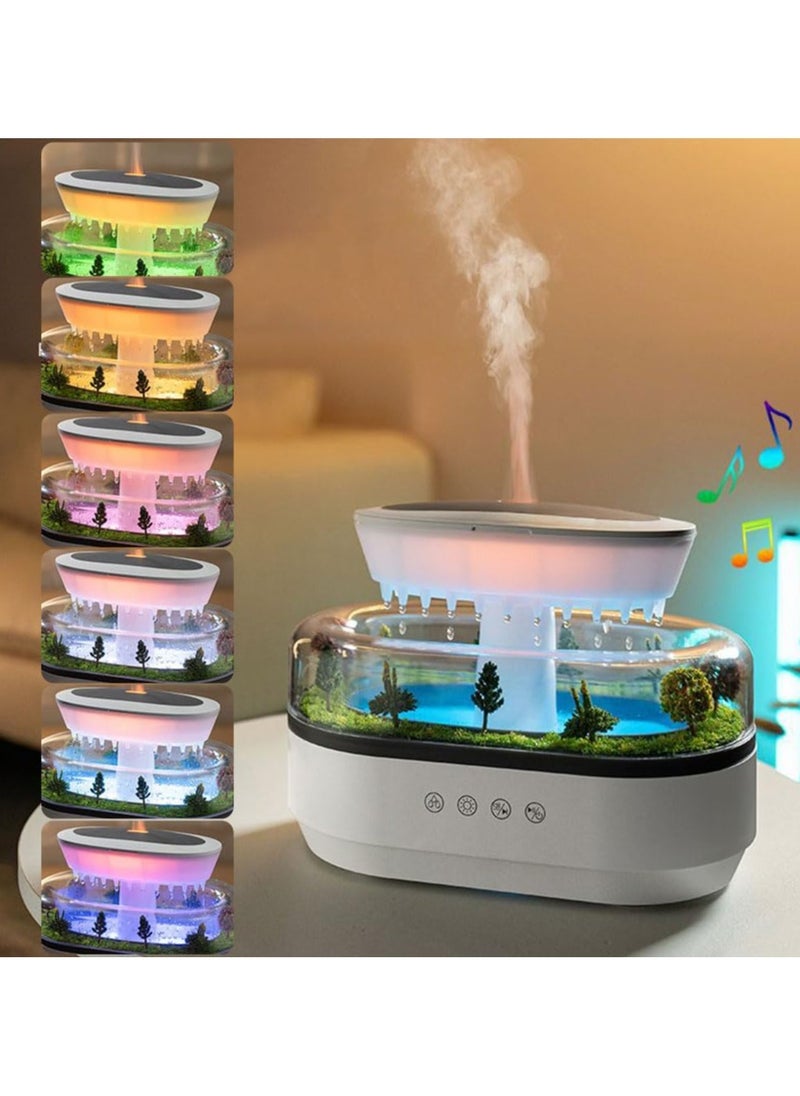 Rain Cloud Essential Oil Diffuser, 250ml Rain Cloud Humidifier, 7 Colors LED Humidifier Air Diffuser Aroma Diffuser for Essential Oils, Fragrance Oil Diffuser for Home Office