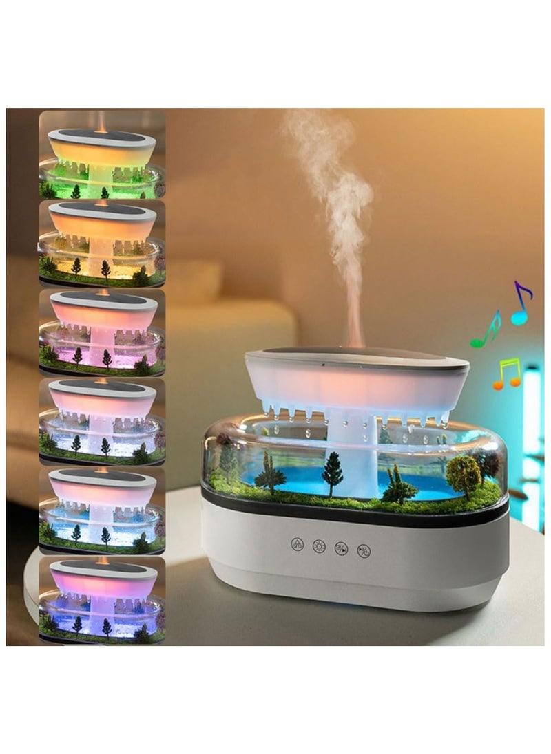 Rain Cloud Essential Oil Diffuser, 250ml Rain Cloud Humidifier, 7 Colors LED Humidifier Air Diffuser Aroma Diffuser for Essential Oils, Fragrance Oil Diffuser for Home Office