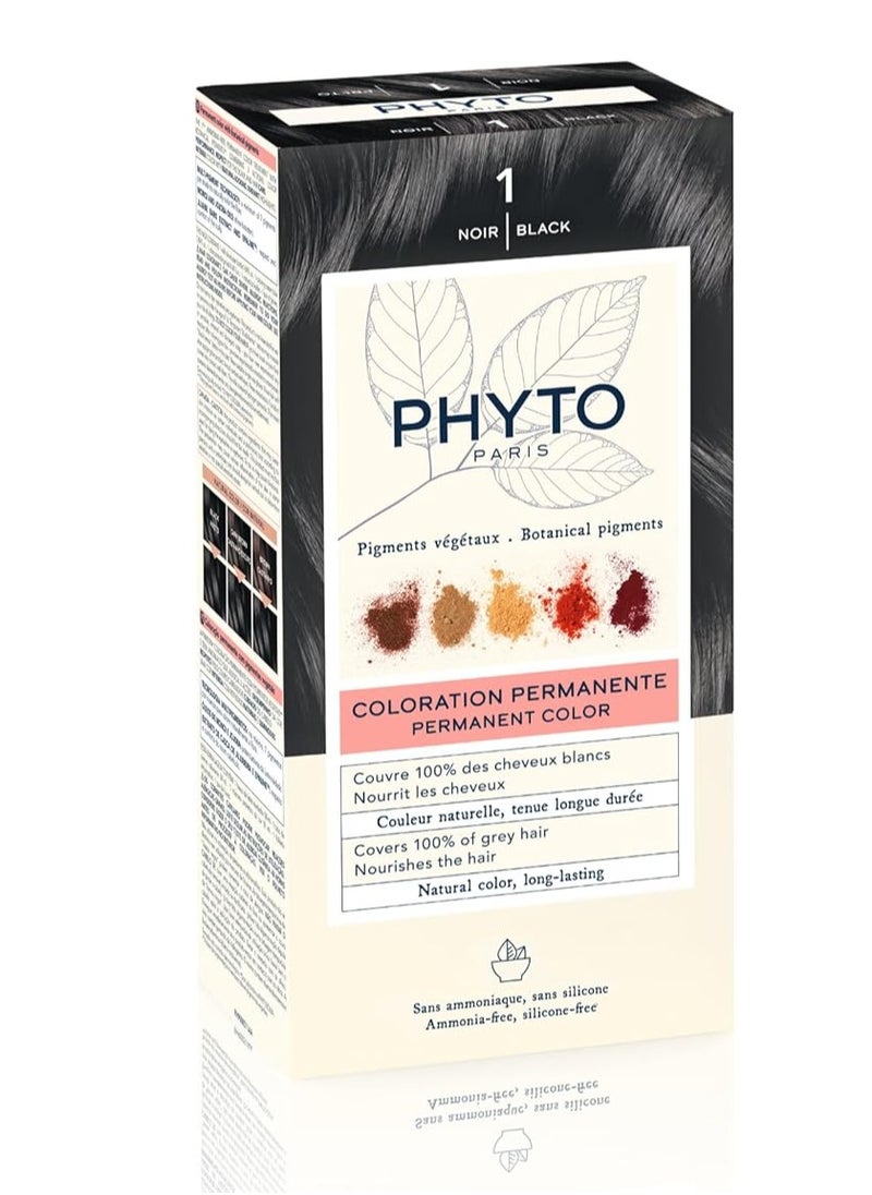 Phyto Color Νο1 Black| Noir (Permanent color)