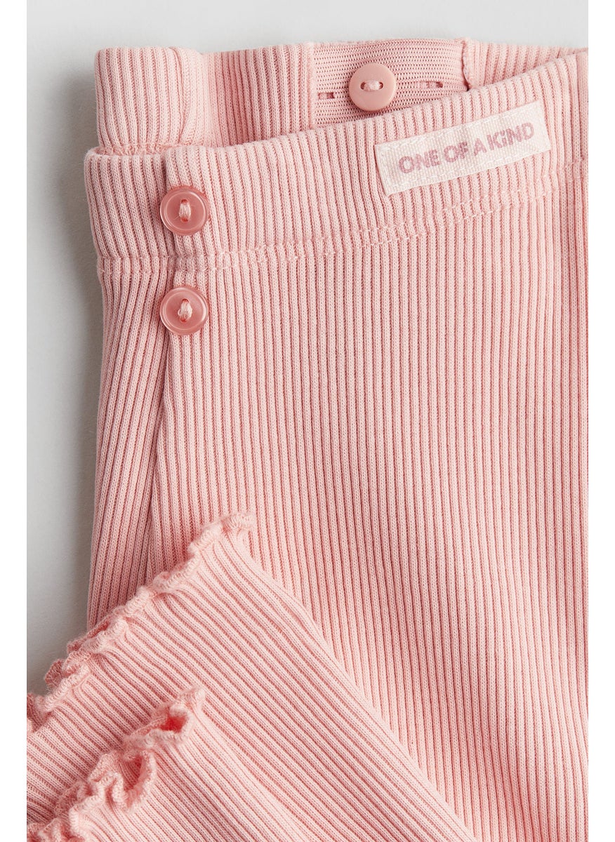 Ribbed Cotton Leggings