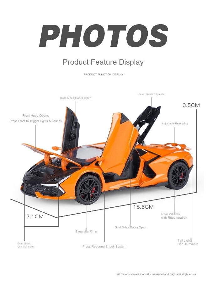 1/32 Scale Lamborghini Aventador Die-Cast Car Model