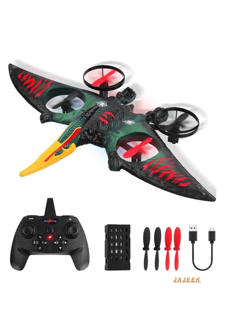 RC Aeroplane 2.4GHz Remote Controlled Aeroplane L0713 Quadcopter Floating Fighter Aircraft | RTF Ready-to-Fly for Beginners, Children, and Adults | USB Charging, Green - Fun and Easy Flying Experience