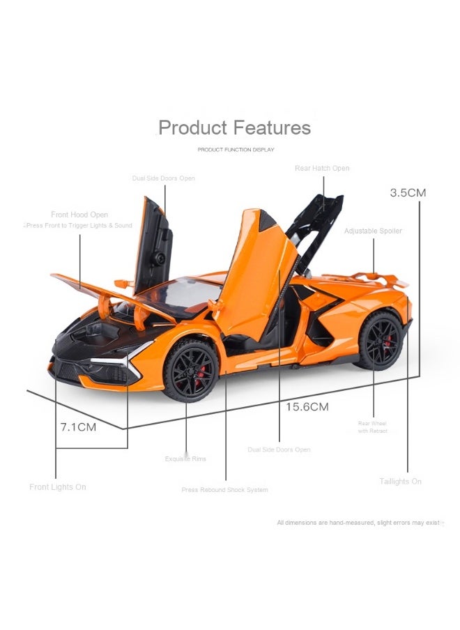 1/32 Scale Lamborghini Aventador Diecast Model Car