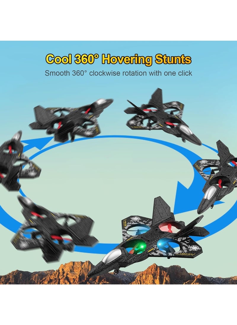 RC Plane 2.4GHz Remote Control Airplane L0712 Drone Quadcopter Hovering With Auto Hovering Fighter Aircraft RC Airplane RTF For Beginner, Kids And Adults, 3D Flip Airplane Toy Remote Controlled Fighter Airplane