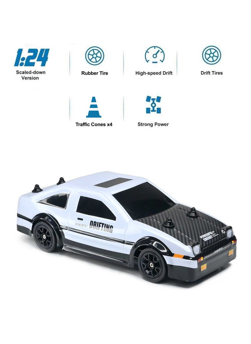 1:24 Scale 4WD High Speed Model Vehicle With Drifting Tire and Rubber Tire, Racing Sport Toy Car For Adults, Boys, Girls, Kids