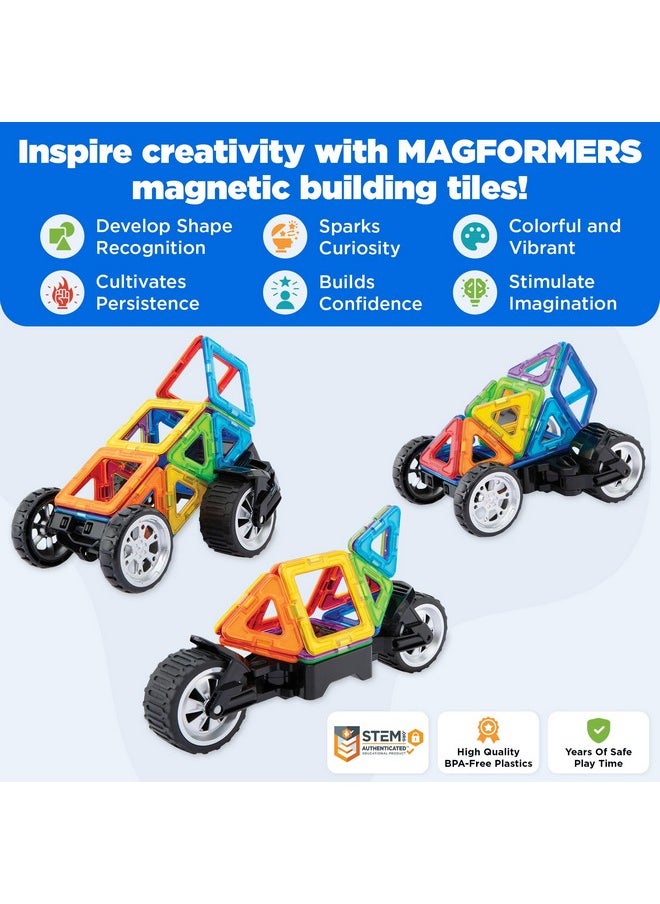 Amazing Transform 17Pc Wheel Set | Magnetic Tiles For Stem Development, And Critical Thinking | Magnetic Blocks And Building Tiles To Develop Problem-Solving Ability And Shape Recognition