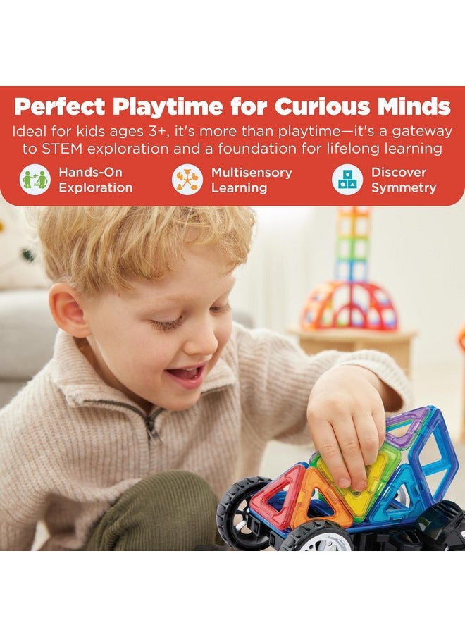 Amazing Transform 17Pc Wheel Set | Magnetic Tiles For Stem Development, And Critical Thinking | Magnetic Blocks And Building Tiles To Develop Problem-Solving Ability And Shape Recognition
