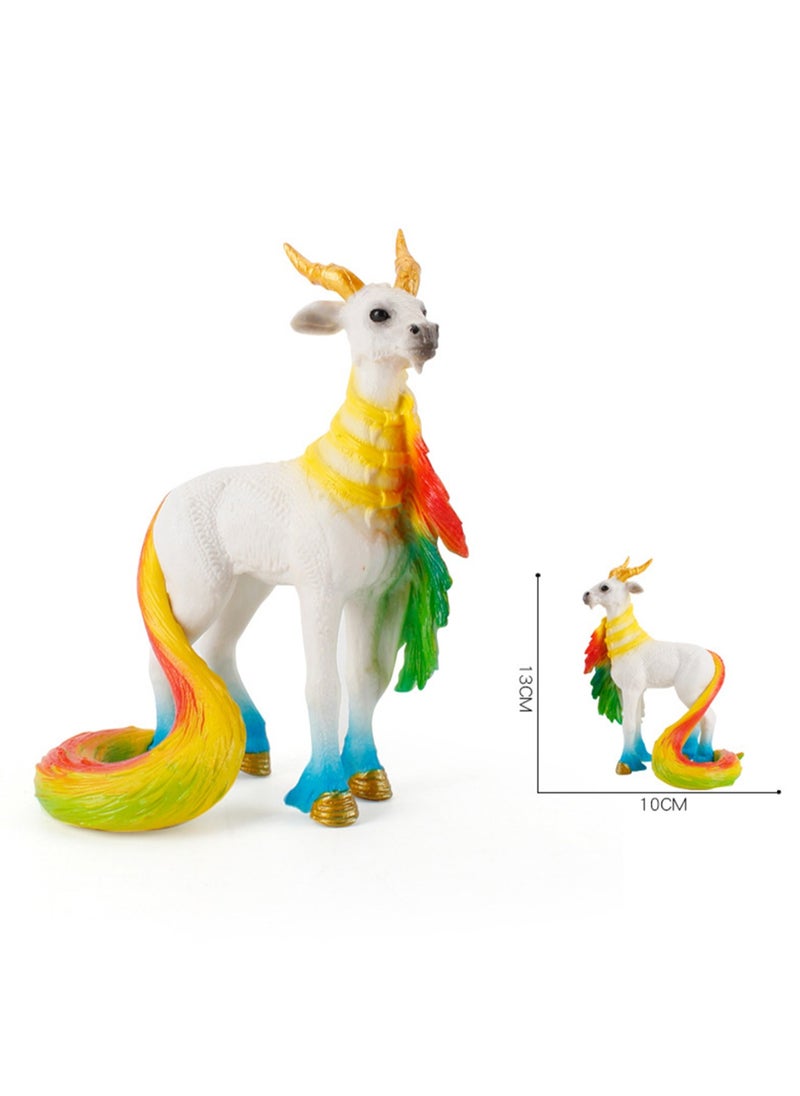 Unicorn Toy for Girls and Boys with Glitter and Rhinestone Details, Suitable for Children Over 5 Years Old, Multi-Colored Desktop Ornaments(Colorful sheep)