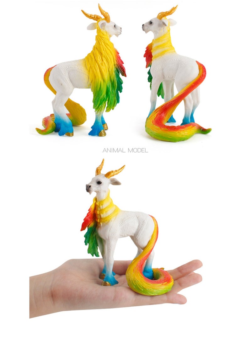 Unicorn Toy for Girls and Boys with Glitter and Rhinestone Details, Suitable for Children Over 5 Years Old, Multi-Colored Desktop Ornaments(Colorful sheep)