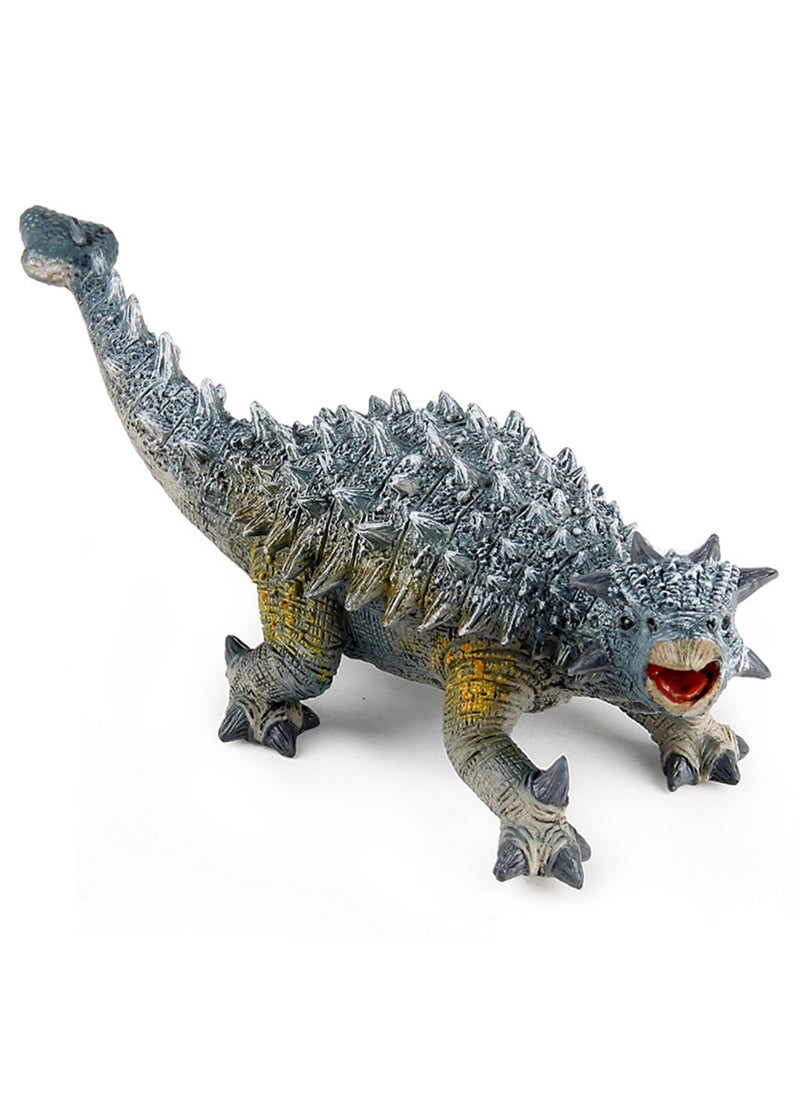 Simulation Jurassic Ankylosaurus Model Toy Static Ornaments (Blue Ankylosaurus)