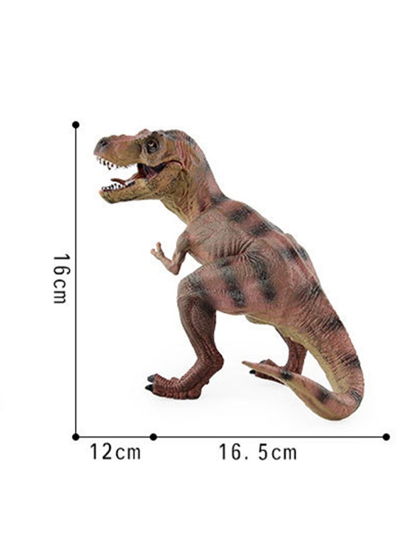 Solid Simulation Plastic Static Dinosaur Toy Model Ornaments Collection Dinosaur Model (Crouching Tyrannosaurus Rex)