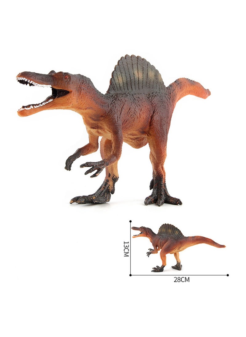 Dinosaur Doll Toy Plastic Doll Static Model Desktop Ornaments Hobby Collection (Spinosaurus yellow)