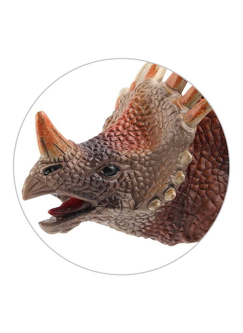 Dinosaur Doll Toy Plastic Doll Static Model Desktop Ornaments Hobby Collection (Styracosaurus)