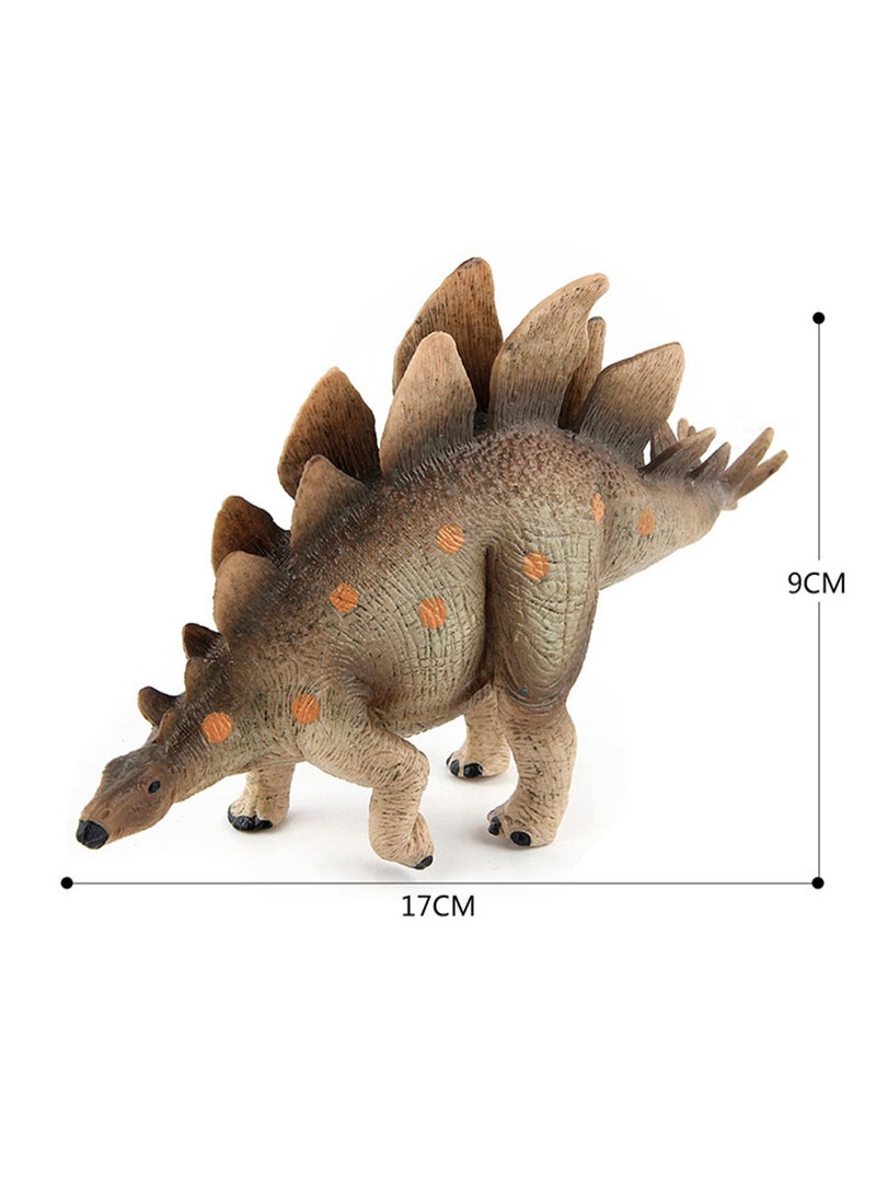 Stegosaurus Dinosaur Model Toy Model Desktop Ornaments Hobby Collectibles (Yellow)