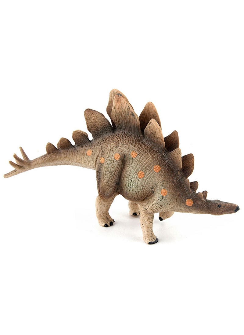 Stegosaurus Dinosaur Model Toy Model Desktop Ornaments Hobby Collectibles (Yellow)