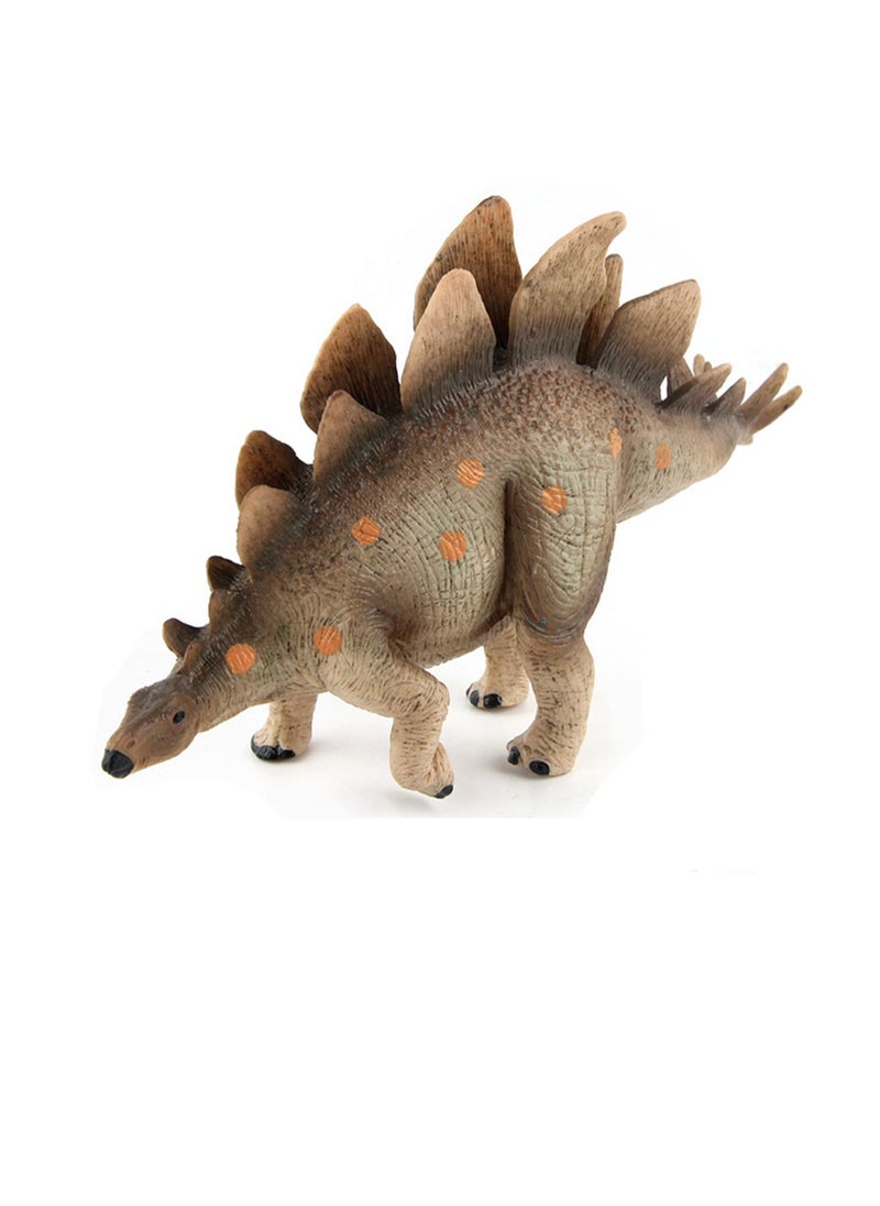 Stegosaurus Dinosaur Model Toy Model Desktop Ornaments Hobby Collectibles (Yellow)