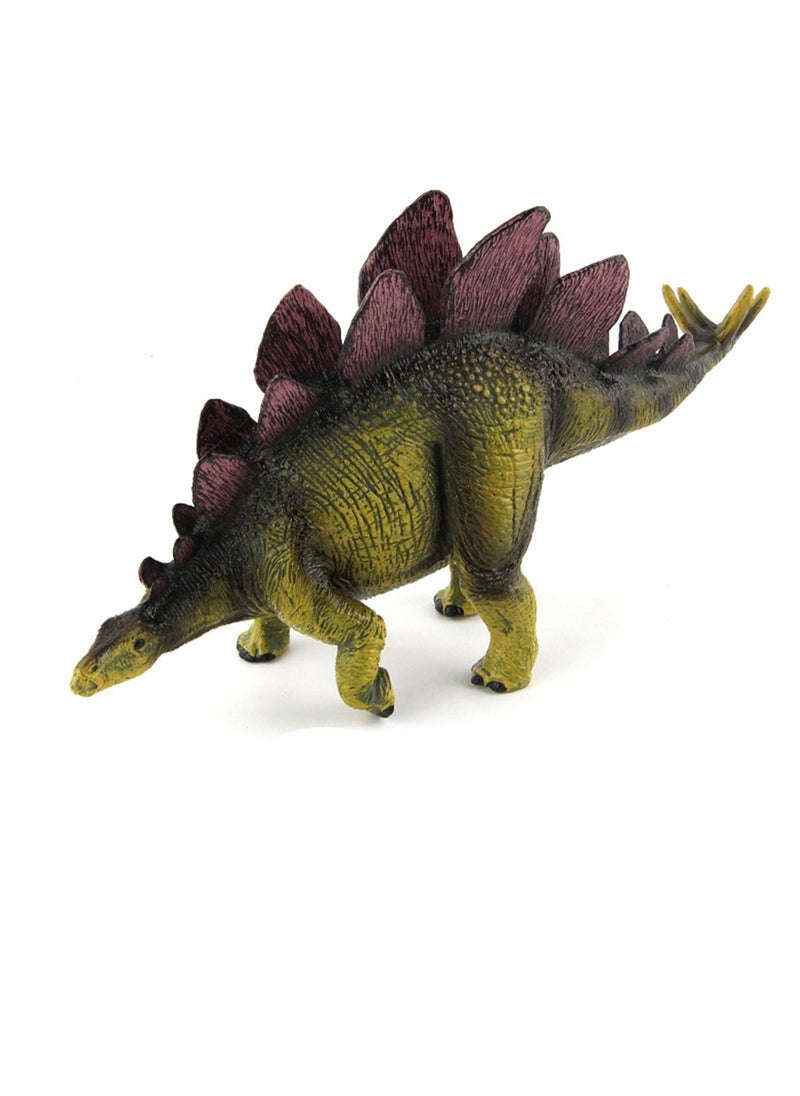 Stegosaurus Dinosaur Model Toy Model Desktop Ornaments Hobby Collectibles (Purple)